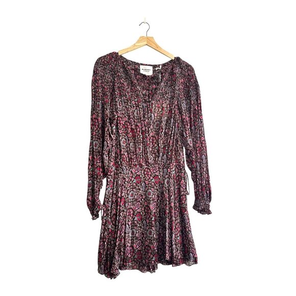 Isabel Marant Étoile Noanne Floral Mini Dress Brown FR 34 NWT - Picture 2 of 16